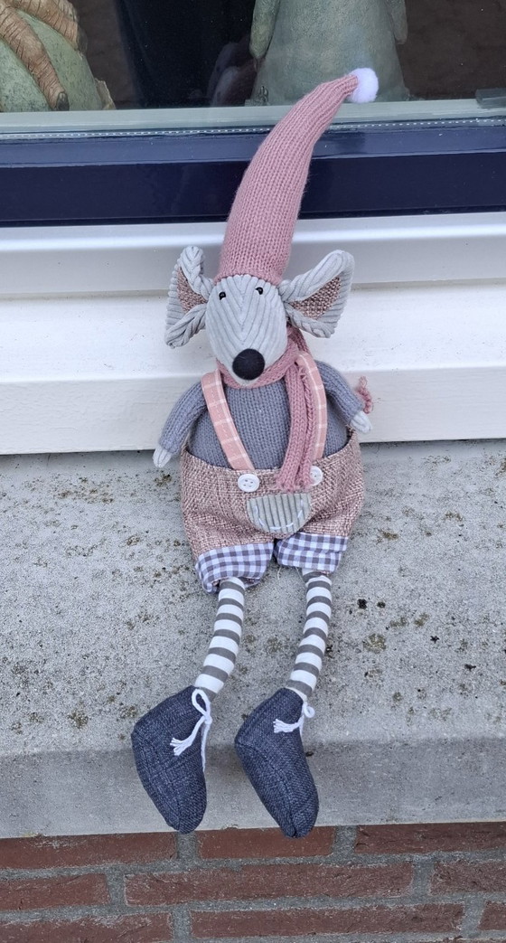 Decorative handmade Christmas mouse.🎄 – Decorative Objects, Textile, Wool (photo 6 of 7)