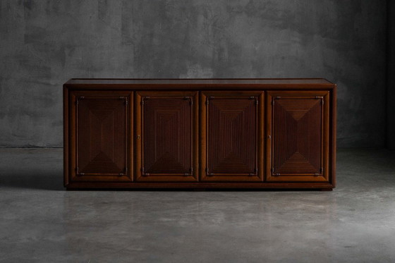 Image 1 of Architectural Modernist Sideboard, France, Mid-20th Century