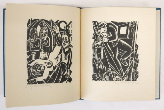 CARRY HAUSER - BOOK OF DREAMS - 8 hand-signed woodcuts – Lithographs & prints, Paper (photo 3 of 5)