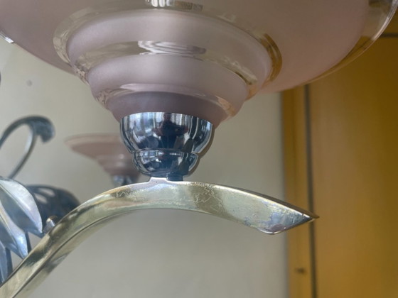 Image 1 of Lámpara colgante Lámpara de techo Lámpara Loros art decó 1940 Francés