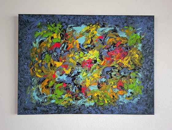 Out Of The Blue – Manou Claire, Paintings & Drawings, Wood, Canvas (photo 2 of 8)