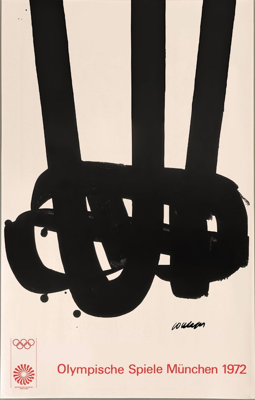 Pierre Soulages - Munich Olympic Games - 1972 - Print Artwork
