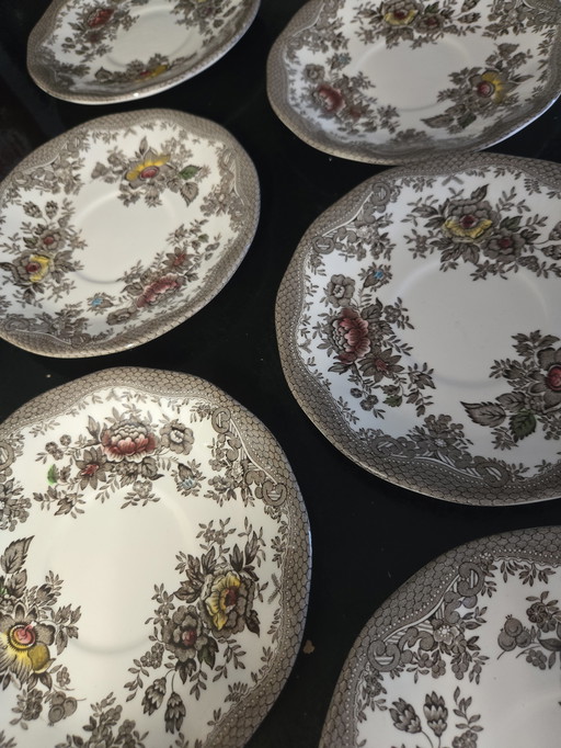 6x bol pour bol à soupe Wedgwood oriental pheasants colour