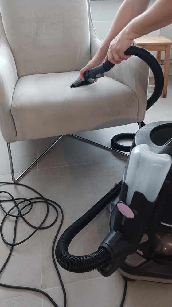 Image 1 of Natuzzi armchair with footstool