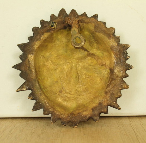 Placca murale Surya Dio del Sole – Handmade India – Ottone – Decorazioni murali, Rame (photo 2 of 9)