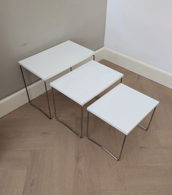 Image 1 of Vintage mimiset, nesting tables, Brabantia 