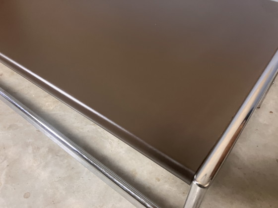 Image 1 of Tavolino da caffè vintage cromato marrone