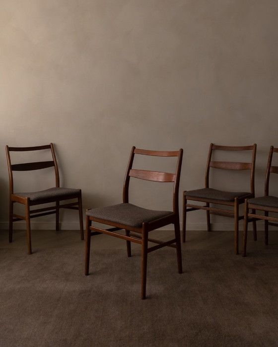 Image 1 of Set of 4 Yngve Ekström ‘Minett’ teak dining chairs for Troeds, Sweden, 1960s