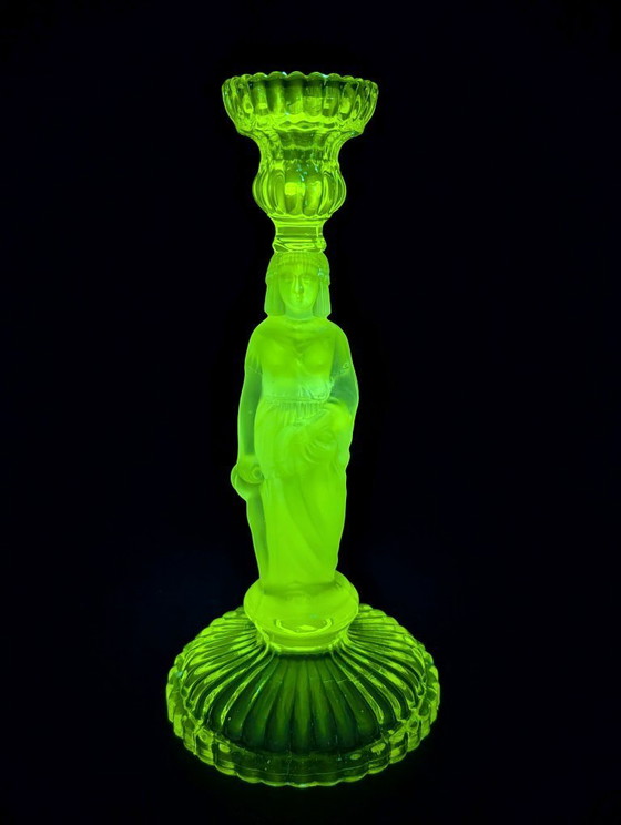 Image 1 of Large torch-style candlestick "The Water Carrier"