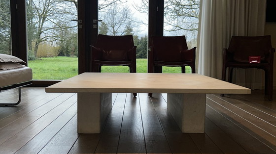 Image 1 of Couchtisch aus Travertin, Sonderanfertigung