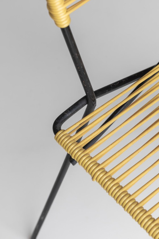 Image 1 of Satz von 6 „Spaghetti“-Esszimmerstühlen, Frankreich, 1960er Jahre.