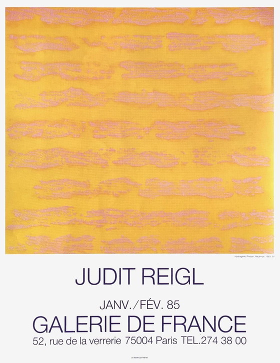 Image 1 of Judit REIGL Expo 85 – Plakat der Galerie de France 1985