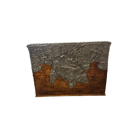 Portadocumenti francese in stile Art Nouveau con scatola di latta, circa 1900/1910 – Oggetti decorativi, Wood (photo 5 of 8)