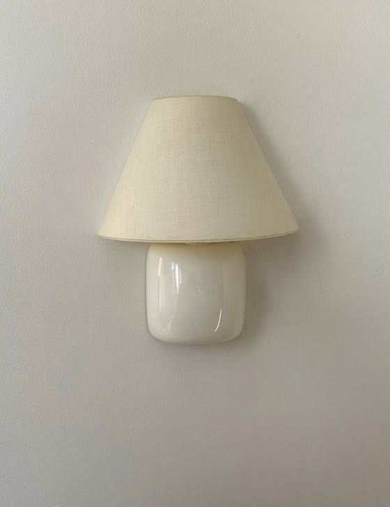 Image 1 of Coppia di applique vintage, bianche e beige, Svezia 1980