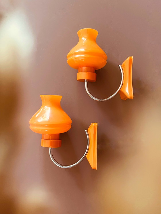 Image 1 of Einzigartiges Set französischer Wandlampen aus den Sechzigerjahren