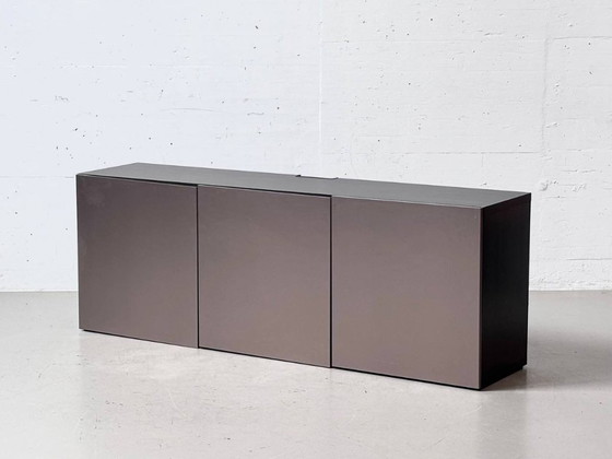 IKEA BESTÅ Meuble bas avec 3 portes en noir-brun – Commodes, Wood (photo 13 of 15)