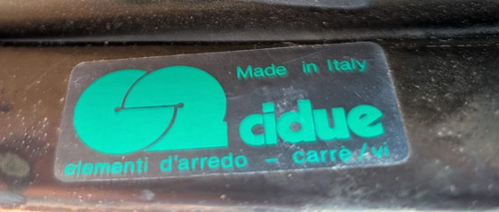 Image 1 of Stunning 1970s Italian Dining Set – 6 Willy Rizzo for Cidue Chairs & Marble Table