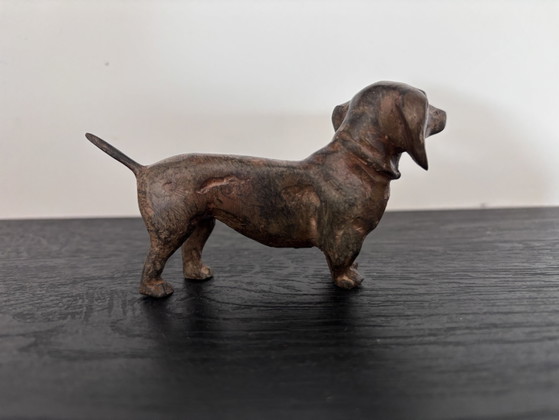 Figura original de bronce de un perro salchicha – Pierre Chenet – Objetos decorativos, Bronze (photo 5 of 9)