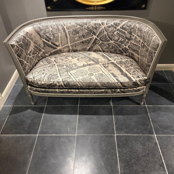 Gilles Nouailhac Beauharnais 9212 Poltrona Lounge – Loveseat, Textile, Wood (photo 2 of 9)