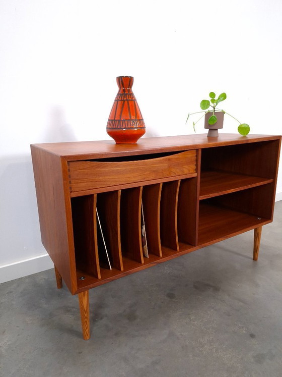 Image 1 of Teak LP cabinet with drawer, TV & media unit, sideboard