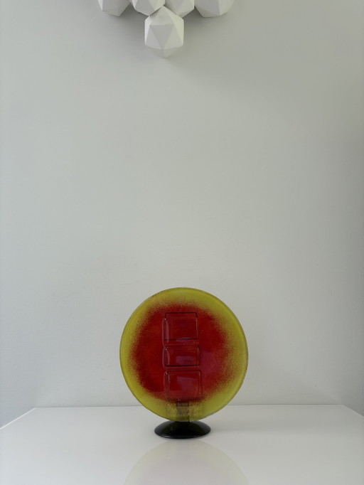 Vintage 1960’s Glassculptuur Brandende Zon