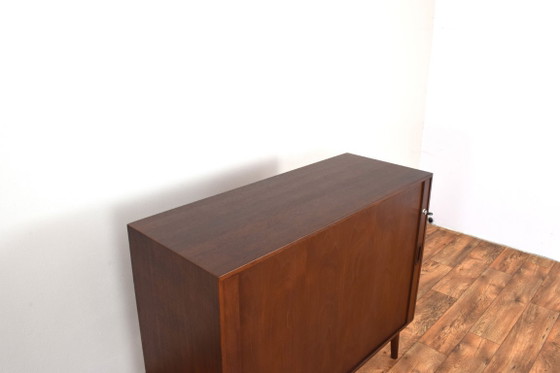 Mid-Century Danish Teak Tambour Doors Sideboard, 1960s – Wood (photo 9 of 10)
