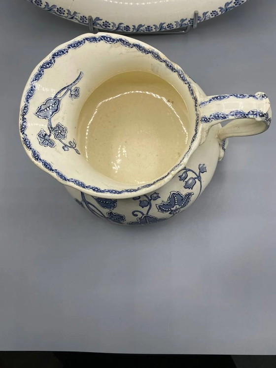 Sarreguemines Faience Decorative Arrangement – Two Antique Pieces United by 20th Century – Decorative Objects (photo 3 of 10)
