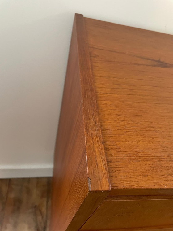 Image 1 of Vintage Scandinavische teakhouten ladekast met 4 laden