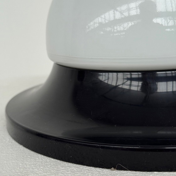 Image 1 of Ceiling/wall lamp round black gloss 60s/70s