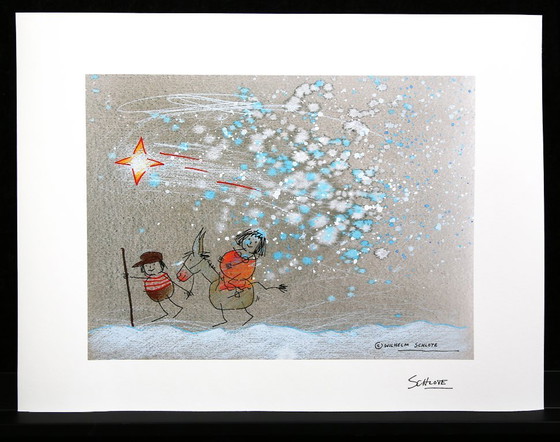 Image 1 of NATALE: Schlote, Wilhelm - La via verso Betlemme - Giclée / Hahnemühle