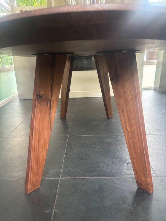 Image 1 of Oval Walnut Dining Table