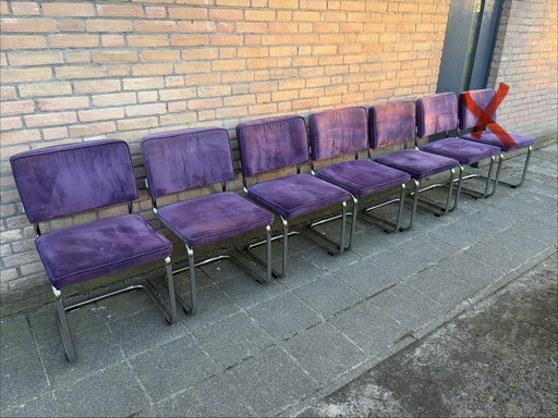 6 Zuiver Ridge Rib Ribstof Stoelen