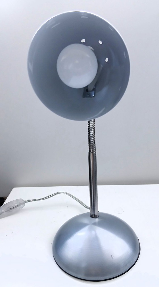 Lampe de bureau flexible Vintage HEMA – Flexo Basic White (1980-1990) – Lampes de bureau, Métal, Plastique (photo 3 of 10)