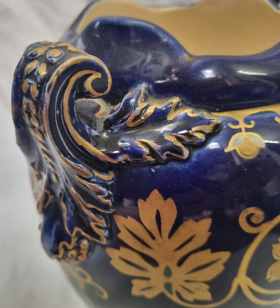 Image 1 of Choisy Le Roi earthenware vase, Carrer Belleuse