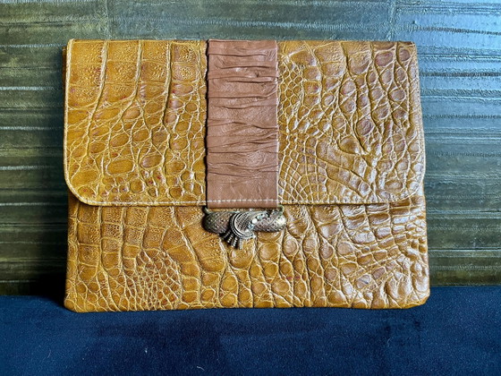 Clutch vintage del marchio italiano Baglia anni '80 – Metal, Leather (photo 2 of 10)