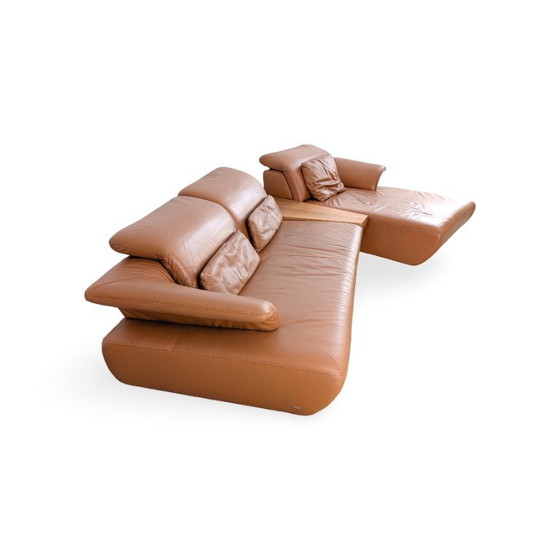 Divano Koinor Avanti originale in pelle anilina color cognac – Divani modulari (photo 7 of 11)