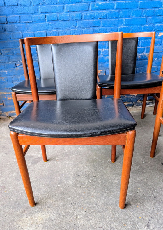 Image 1 of 5x sedie da pranzo danesi vintage in teak - Findahls møbelfabrik