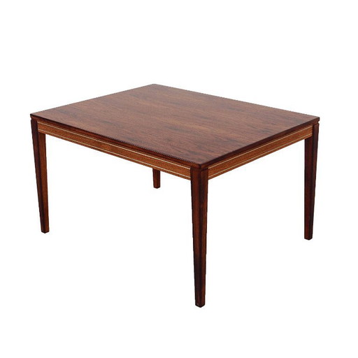 Table basse en palissandre, design danois, années 1970, fabriquée au Danemark