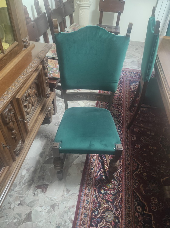Image 1 of Dining room in a 1970s Belgian rustic style