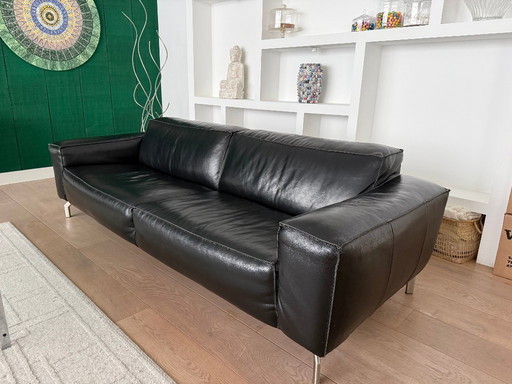 2 divani Capello in pelle nera