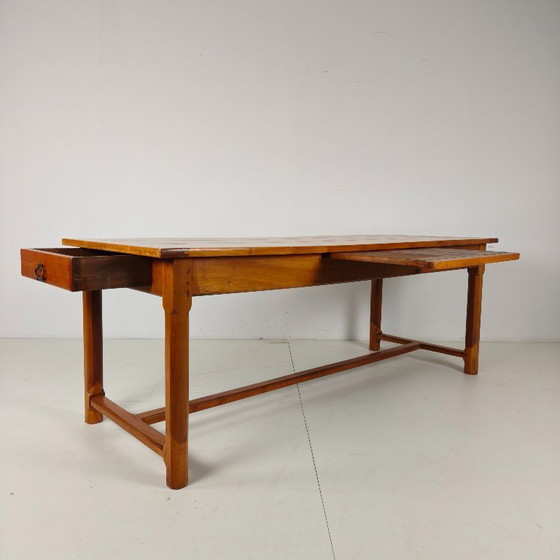 Image 1 of French farmhouse table from the late 19th century – fully restored