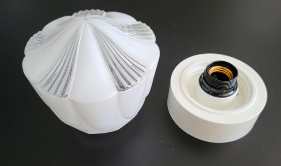 Image 1 of Opaline glass Thabur ceiling light, 1960s.
