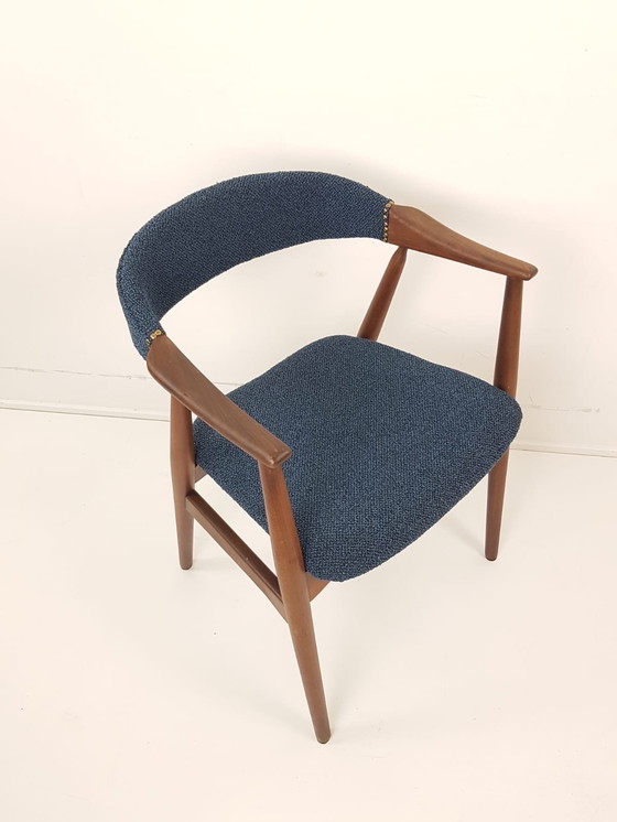 Image 1 of Set di 2 sedie danese vintage Farstrup blu Thomas Harlev