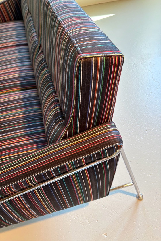 Fritz Hansen model 3303 Arne Jacobsen – 3-5 zitsbanken, Wol, Chroom (photo 11 of 15)