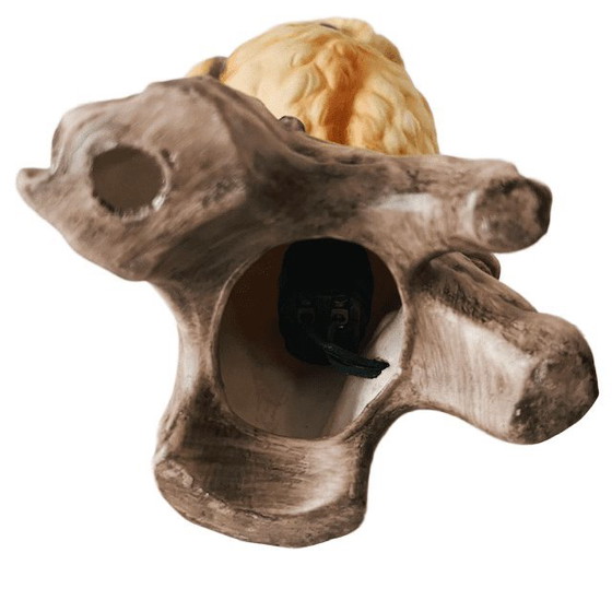 Image 1 of Vintage Ardalt Verithin hand-painted Owl night light Owl lamp 1960s