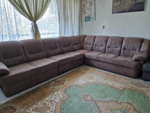 Beautiful Brown Corner Sofa For Sale As Good As New