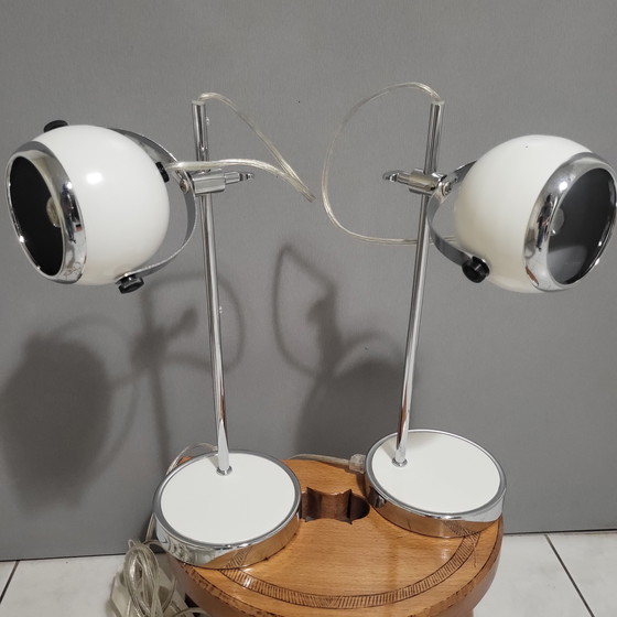 Image 1 of 2x Eye Ball Lamps