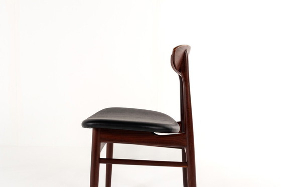 Image 1 of Ensemble de 4 chaises de salle à manger vintage danoises en teck, années 1960