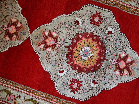 Image 1 of Runner turco Oushak vintage fatto a mano, 110 cm x 340 cm, anni '40 - 1C515