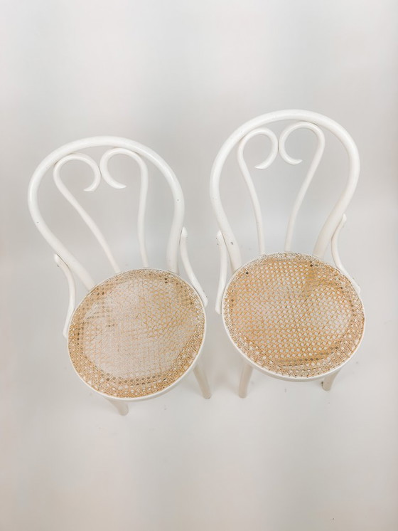 Image 1 of 2x Thonet stijl eetkamerstoelen